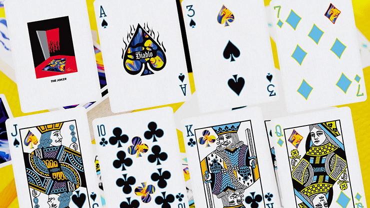 PlayingCardDecks.com-Ultra Diablo Blue Playing Cards USPCC
