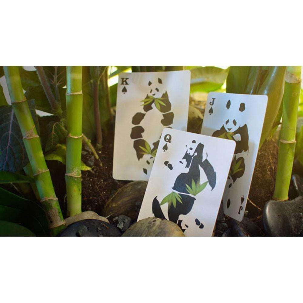 PlayingCardDecks.com-Pandamonium Green Bicycle Playing Cards