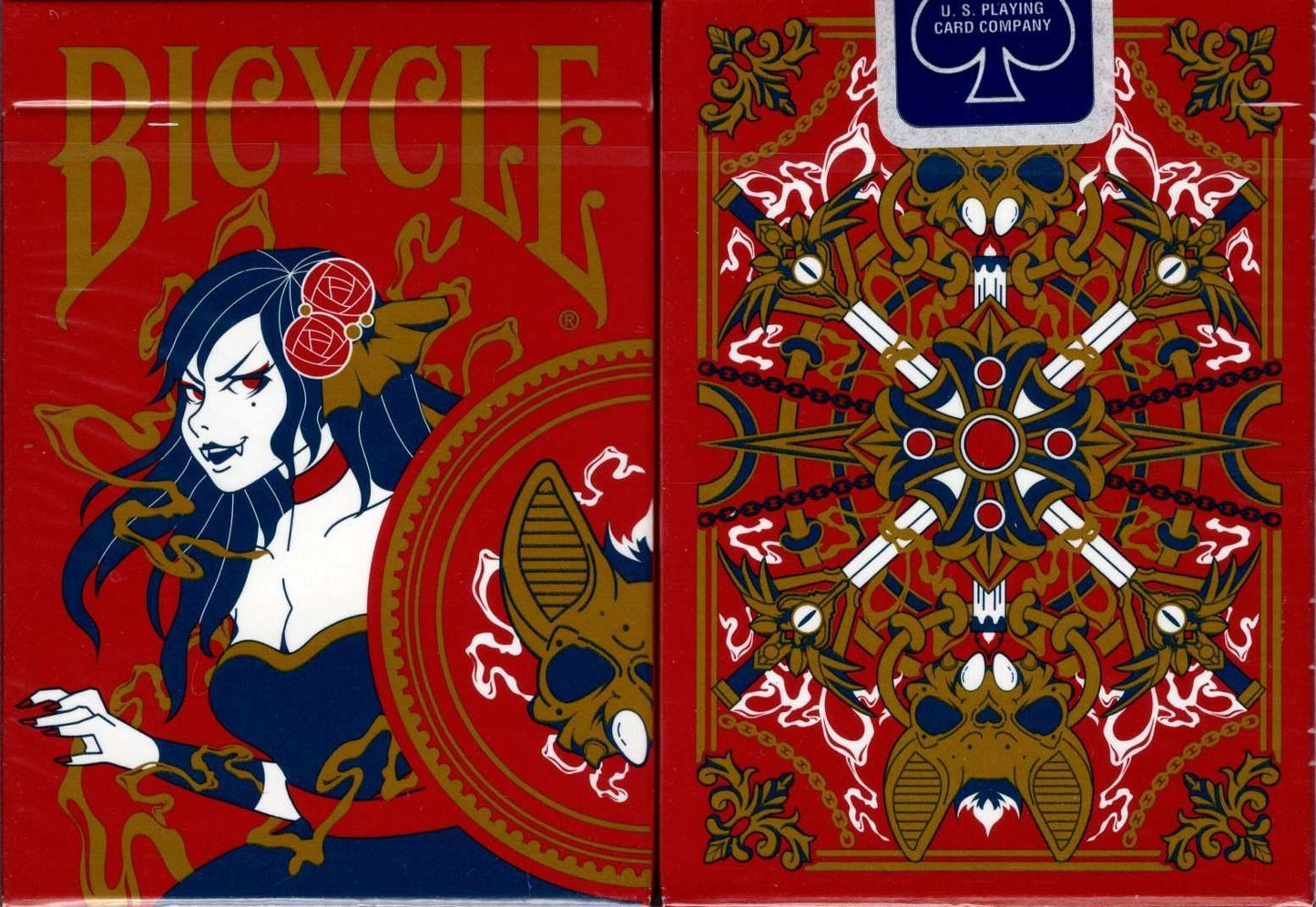 PlayingCardDecks.com-Vampire Bicycle Playing Cards: The Blood (Red)