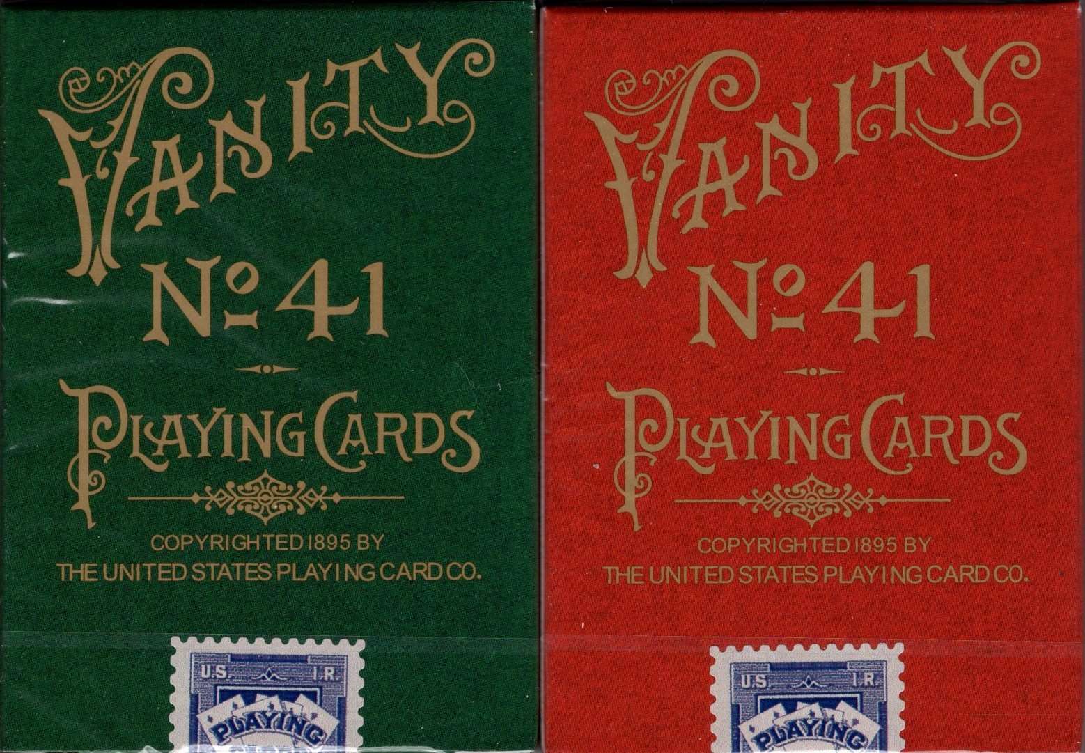 PlayingCardDecks.com-Vanity Reproduction Gilded Playing Cards USPCC: 2 Deck Set