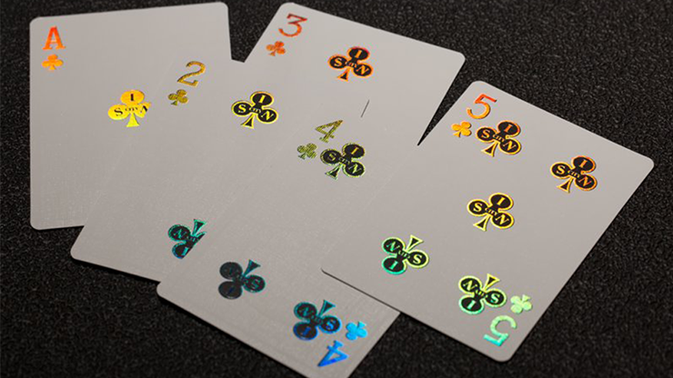 PlayingCardDecks.com-Vegas Diffractor Gold (Metal Case) Playing Cards