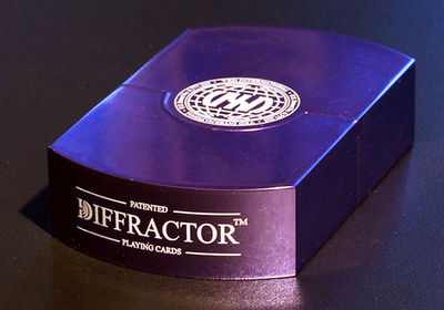 PlayingCardDecks.com-Vegas Diffractor Ultraviolet (Metal Case) Playing Cards
