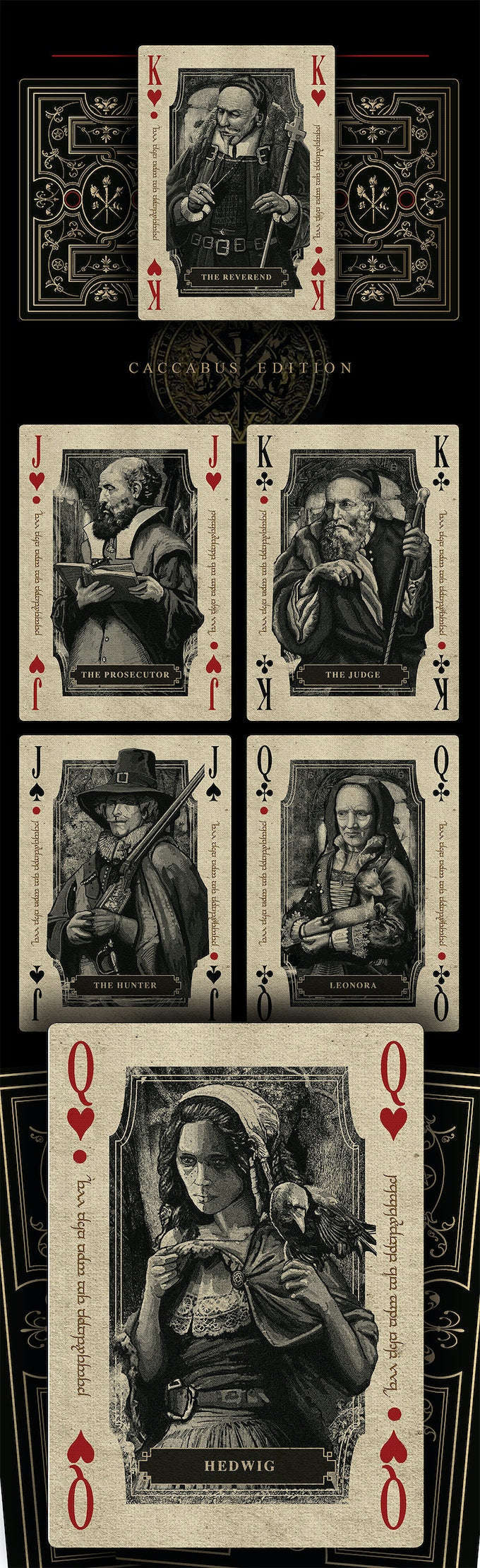 PlayingCardDecks.com-Vengeance of Witches Playing Cards 2 Deck Set NPCC