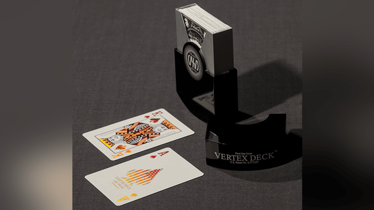PlayingCardDecks.com-Vertex Black (Metal Case) Playing Cards