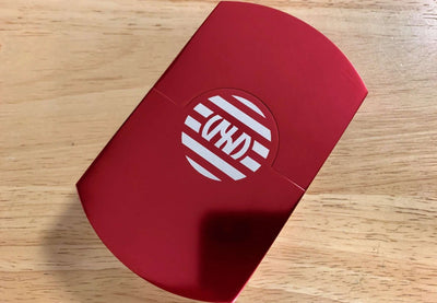 PlayingCardDecks.com-Vertex Red (Metal Case) Playing Cards