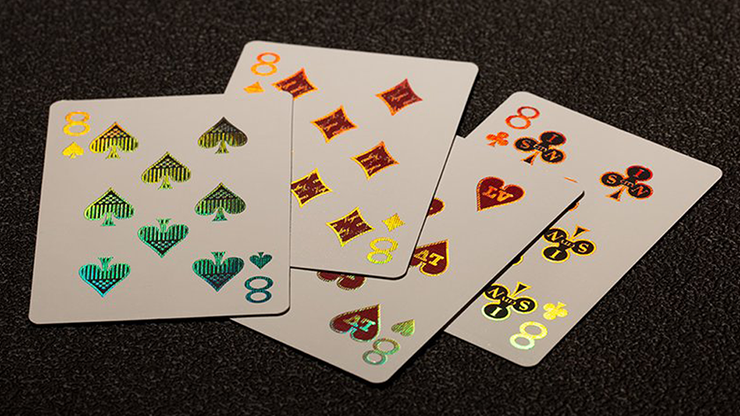 PlayingCardDecks.com-Vertex Red (Metal Case) Playing Cards