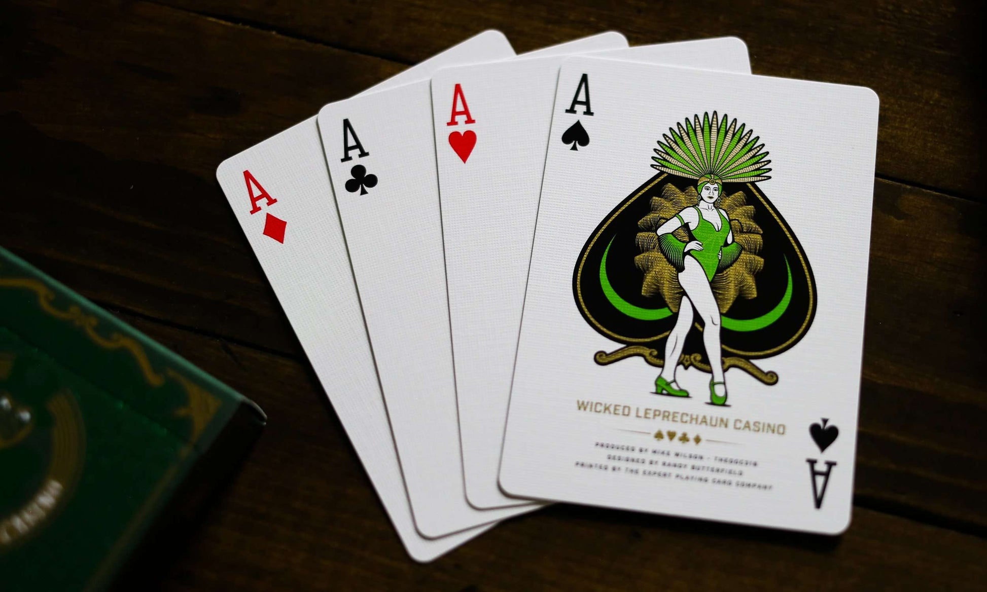PlayingCardDecks.com-Wicked Leprechaun Casino Playing Cards EPCC