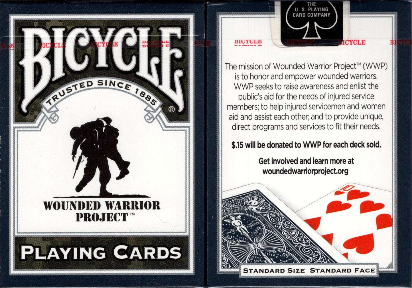 PlayingCardDecks.com-Wounded Warrior Bicycle Playing Cards