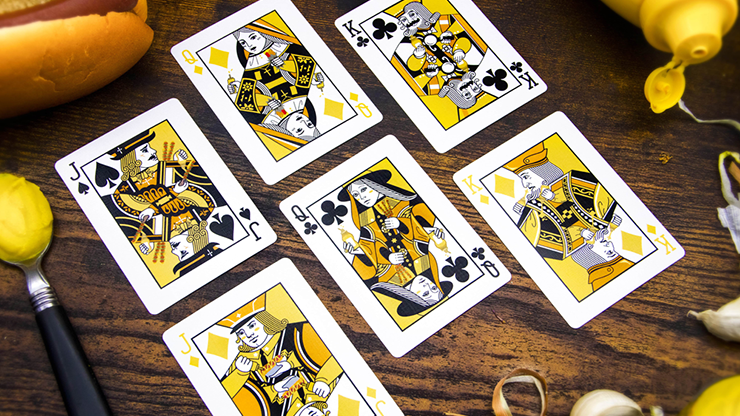 PlayingCardDecks.com-Yellow Mustard Playing Cards USPCC